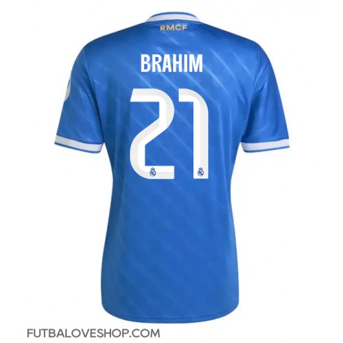 Dres Real Madrid Brahim Diaz #21 Tretina 2025-26 Krátky Rukáv Dres Real Madrid Brahim Diaz #21 Tretina 2025-26 Krátky Rukáv